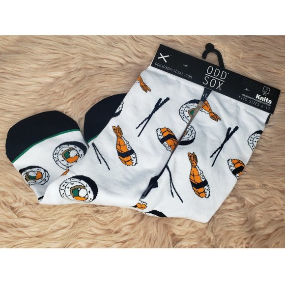 NWT ODD SOX SUSHI CREW KNIT SOCKS-UNISEX - Picture 3 of 3